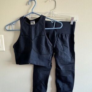 Gymshark navy workout set